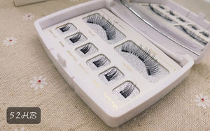 Magnetic Eyelashes Wholesale High-end 2/3 Magnet Lashes with tweezer and Mirror Handmade Natural Lashes Makeup Fake Eyelashes