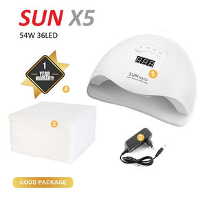 SUN X5 Plus Nail Dryer LCD Display 18/36/45 LED Dryer Nail Lamp UV LED Lamp for Curing Gel Polish Auto Sensing Lamp For Nails